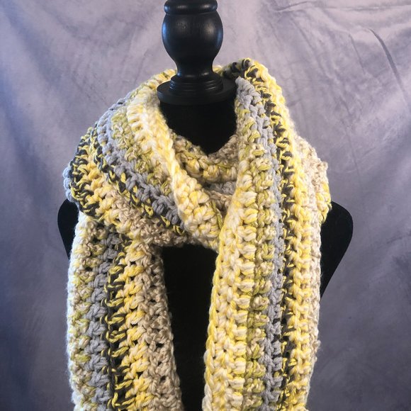 Hand-Knit Scarf - Picture 1 of 5